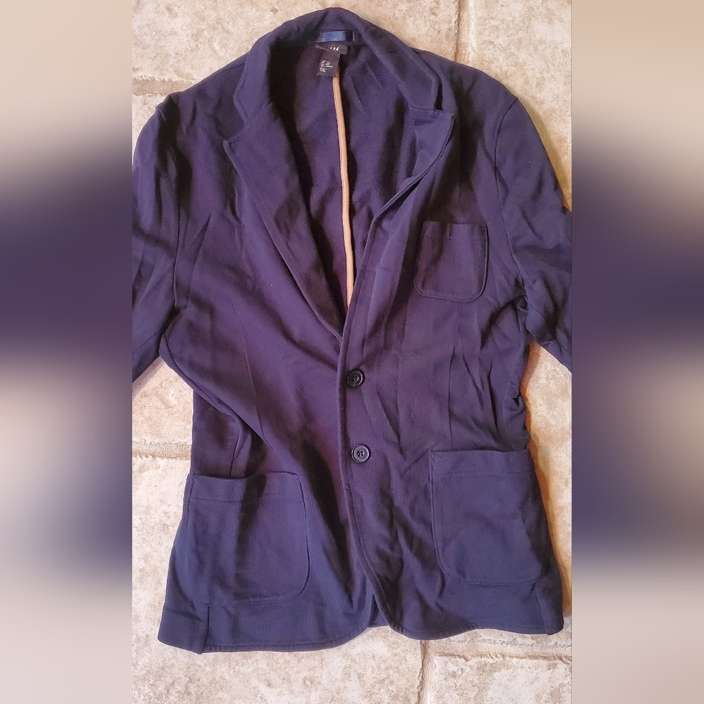 H&M Mens Navy Blazer Size 36R (M) - Picture 3 of 4